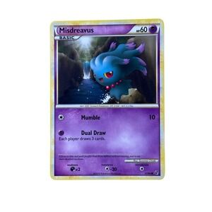 Misdreavus Pokemon Card 57/90 HeartGold SoulSilver Common TCG